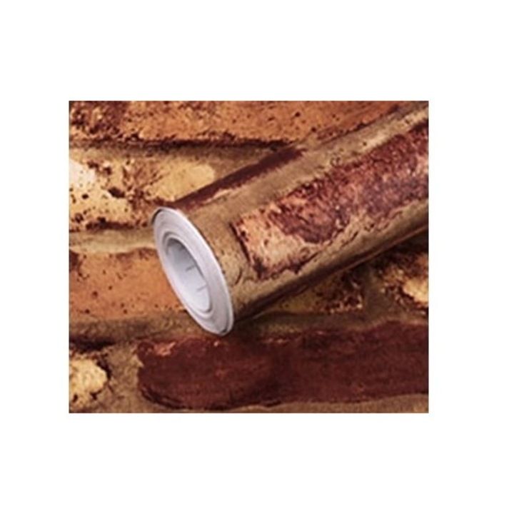 Самозалепващ се тапет с открита тухлена повърхност, идеален за кухни, спални и гардероби