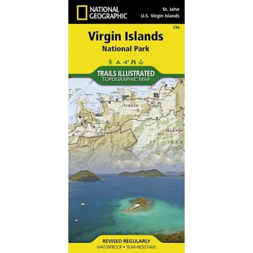 Virgin Islands National Park, St. John, USVI, National Geographic Maps (Manufactured by)