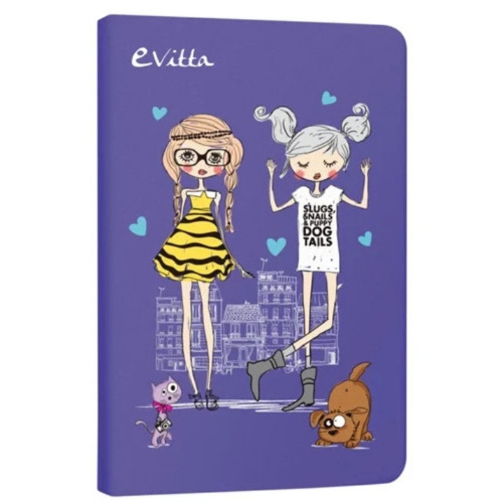 Univerzális tablet tok 7'', lila