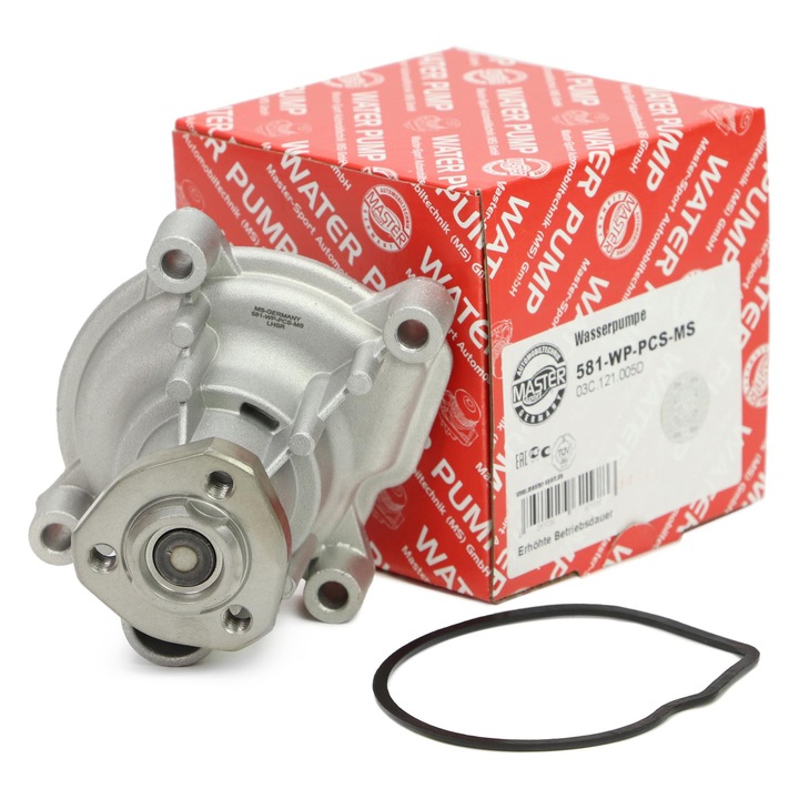 Master-Sport vízpumpa, 19 fog, fém, 64mm, Audi A3, Seat Ibiza, Skoda Fabia, VW modellekhez