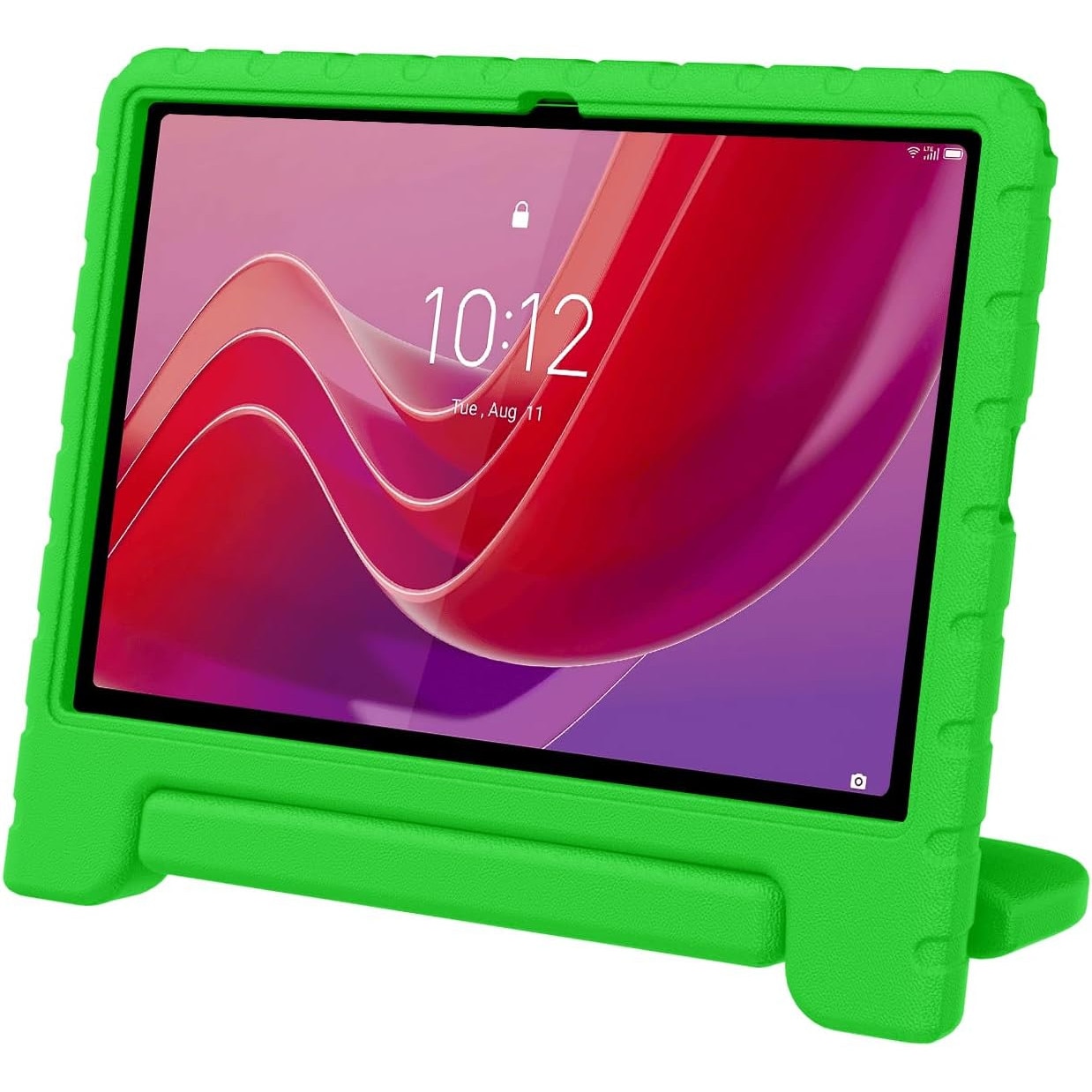 Husa Lotusif pentru Lenovo Tab, rezistentă la șocuri, maner rotativ, verde, 11"