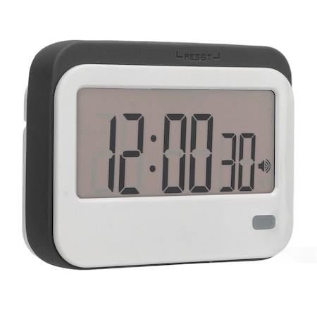 Ceas Timer Ceas digital de bucatarie, timer compact, functie de alarma, gri, 12/24 ...
