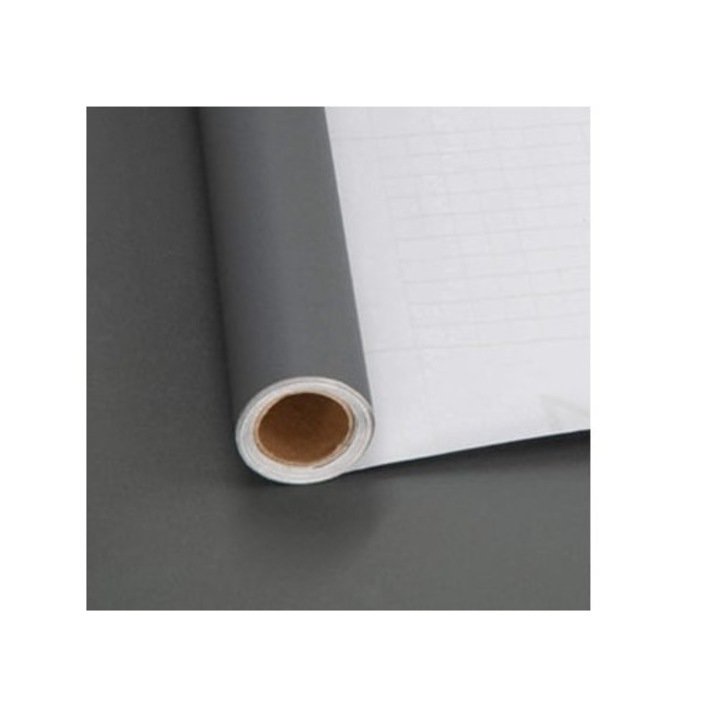 Самозалепващо фолио за мебели, тъмносиво, 60x500 см, за спалня, за декорация на кухня, матова повърхност