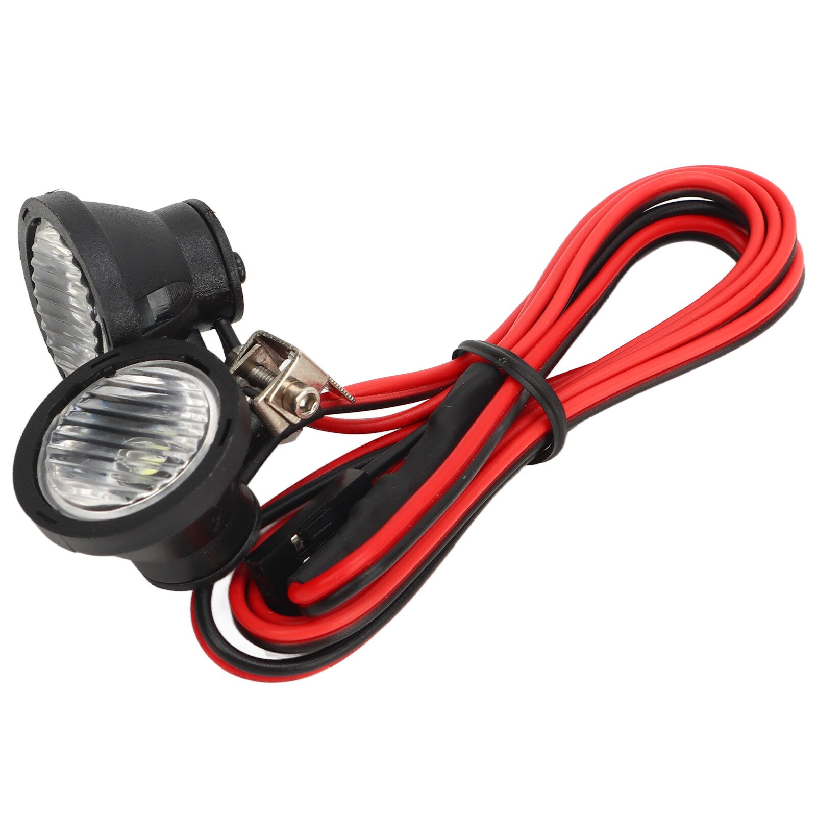 Phares de voiture RC 4-6 V 2 LED, accessoires de télécommande de phare supérieur de véhicule sur chenilles, pièces de rechange de mise à niveau pour véhicule sur chenilles 1/10