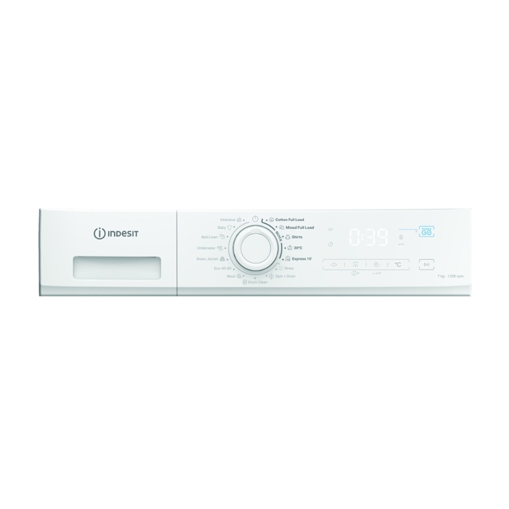 Masina de spalat rufe Slim Indesit IMA 762B MY TIME EE, Inverter, Push&Go, Steam, 7 kg, 1200 rpm, Clasa A, Alba
