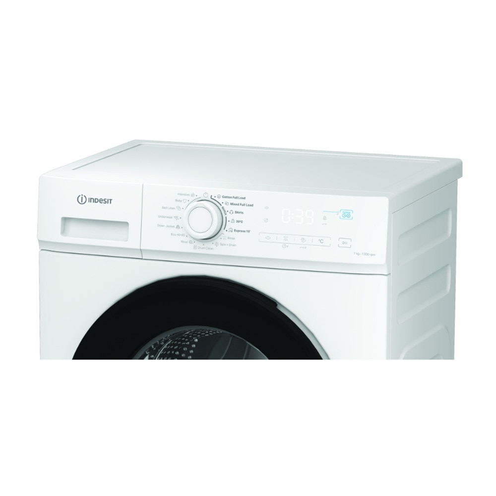Masina de spalat rufe Slim Indesit IMA 762B MY TIME EE, Inverter, Push&Go, Steam, 7 kg, 1200 rpm, Clasa A, Alba