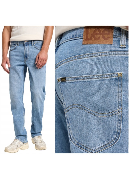 Blugi Lee Brooklyn Straight, Albastru
