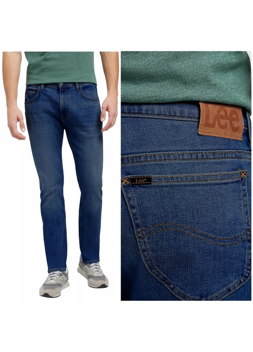 Pantaloni Lee Rider Slim, denim albastru închis, Albastru, W38-L30