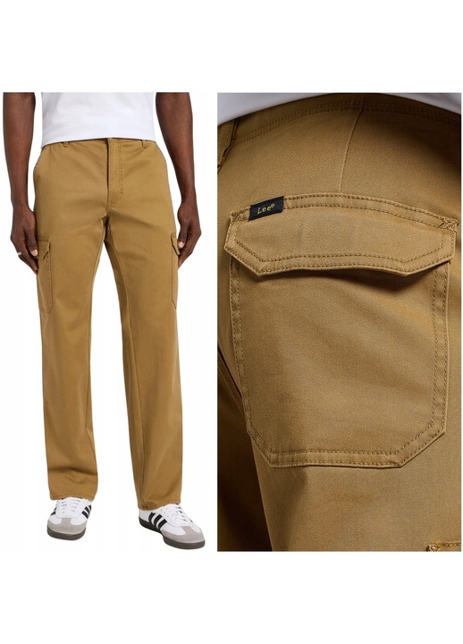 Pantaloni cargo barbati Lee Straight Cargo MVP, bumbac/poliester, bej, W31 L32