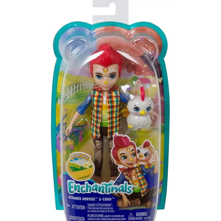 Enchantimals кукли и животинки Redward Rooster и Cluck