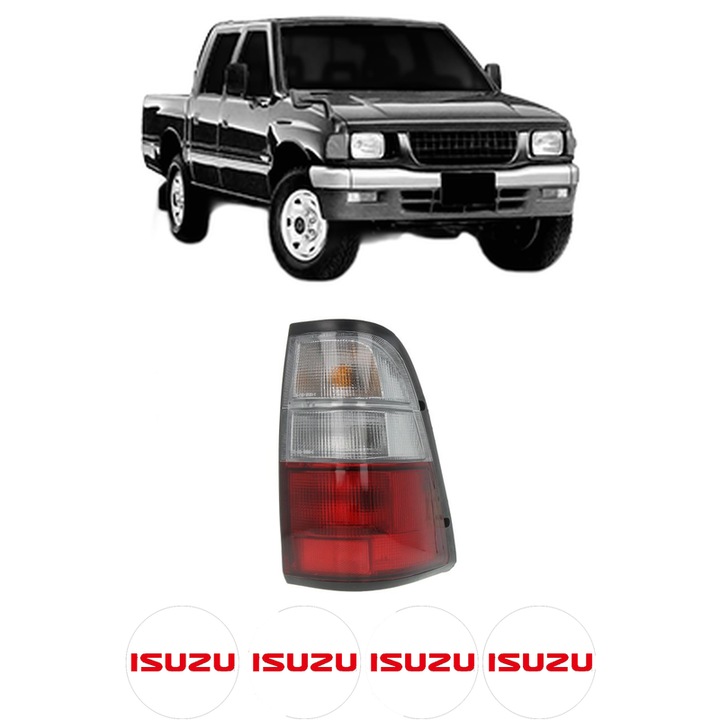 Lampa Stop Spate Dreapta ISUZU TF Pickup din 2000-2003, Auto, DEPO, 4x Stickere auto cu ISUZU
