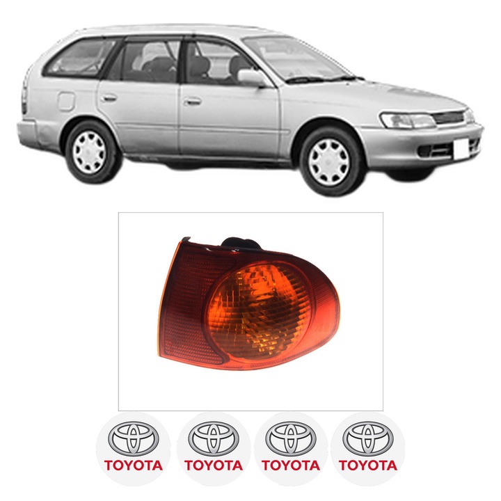 Lampa Stop Spate Dreapta TOYOTA COROLLA Estate (_E10_) din 1992-1997, Auto, DEPO, 4x Stickere auto cu TOYOTA