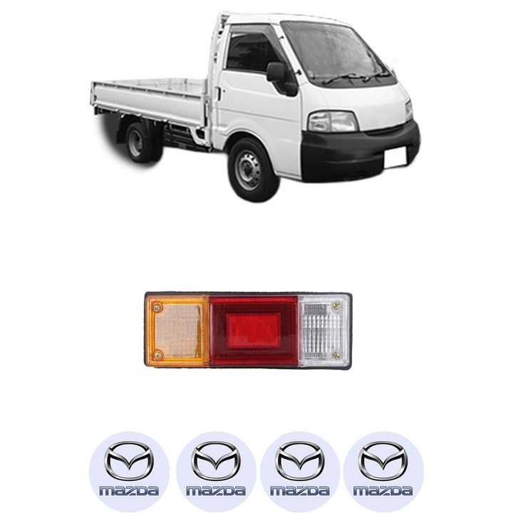 Lampa Stop Spate Stanga MAZDA E Platform/Chassis (SD1, SL) din 1999-2004, Auto, DEPO, 4x Stickere auto cu MAZDA