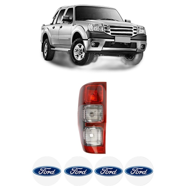 Lampa Stop Spate Stanga FORD RANGER (TKE) din 2011-2019, Auto, DEPO, 4x Stickere auto cu FORD