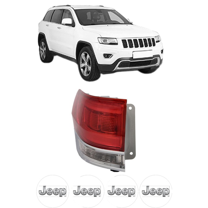 Lampa Stop Spate Stanga JEEP GRAND CHEROKEE VAN (WK2) din 2013, Auto, DEPO, 4x Stickere auto cu JEEP