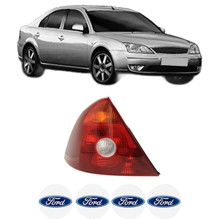 Lampa Stop Spate Stanga FORD MONDEO III Saloon (B4Y) din 2000-2007, Auto, DEPO, 4x Stickere auto cu FORD