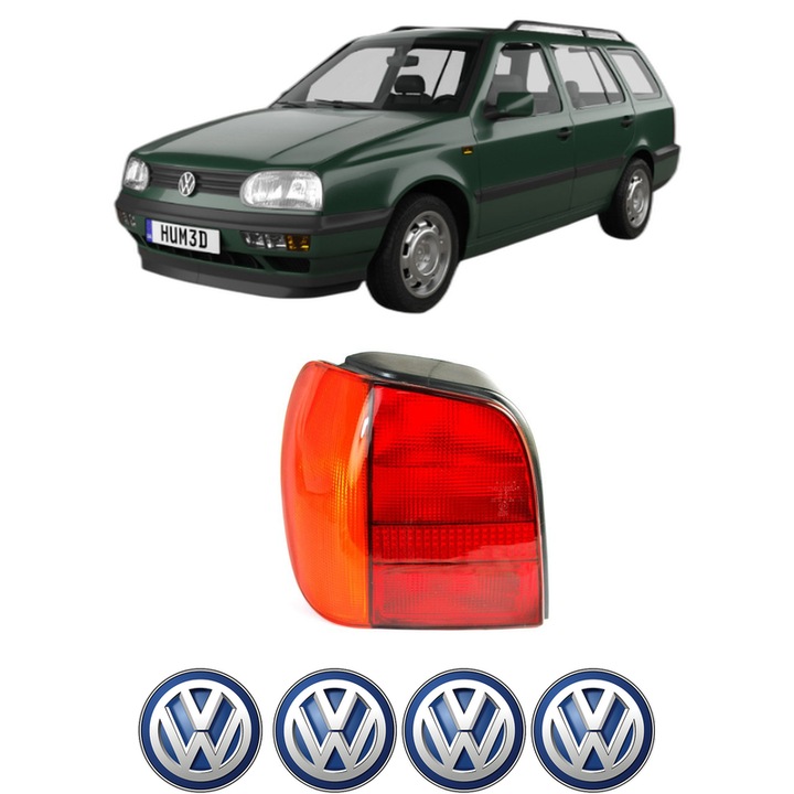 Lampa Stop Spate Stanga Volkswagen POLO Van Estate Van (6V5) din 1995-2001, Auto, DEPO, 4x Stickere auto cu Volkswagen