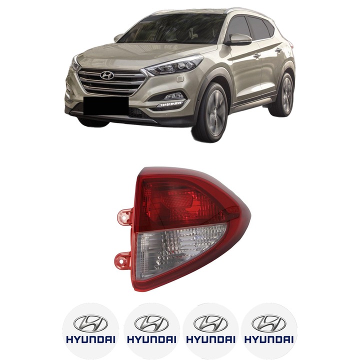 Lampa Stop Spate Dreapta HYUNDAI TUCSON (TL, TLE) din 2015-2023, Auto, DEPO, 4x Stickere auto cu HYUNDAI