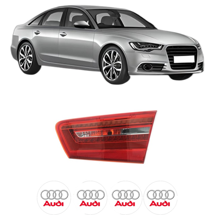 Lampa Stop Spate Dreapta AUDI A6 C7 (4G2, 4GC) din 2010-2018, Auto, DEPO, 4x Stickere auto cu AUDI