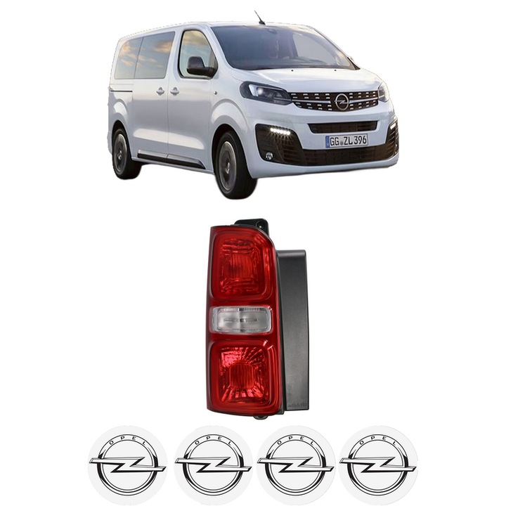 Lampa Stop Spate Stanga OPEL ZAFIRA LIFE Bus (K0) din 2019-2020, Auto, DEPO, 4x Stickere auto cu OPEL