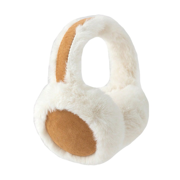 Téli sapka, barna, hordozható és összecsukható, műszőrme, univerzális méret