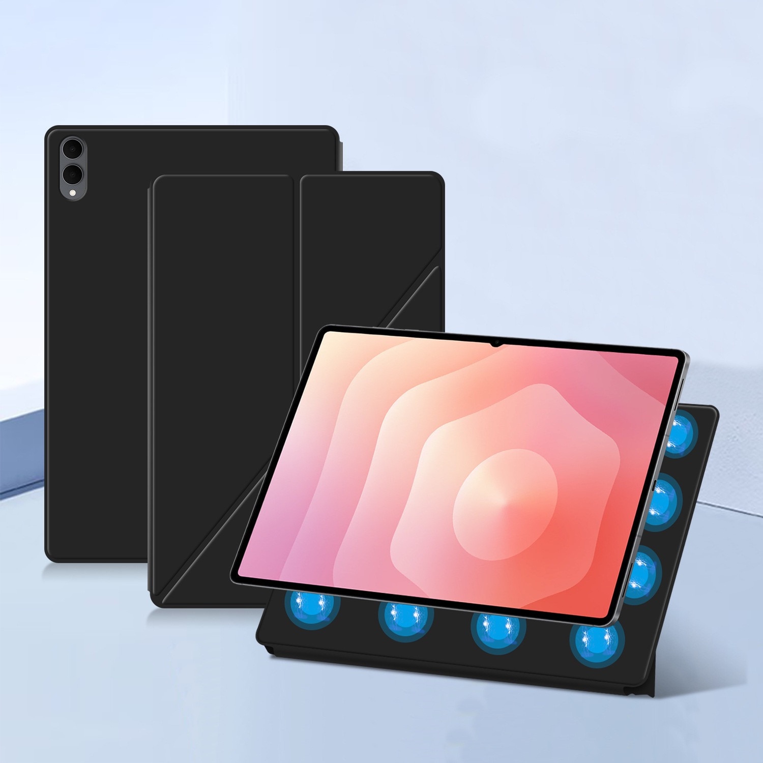 Husă de protecție DroolingDog pentru tabletă, neagră, set pentru Galaxy Tab S11 Ultra
