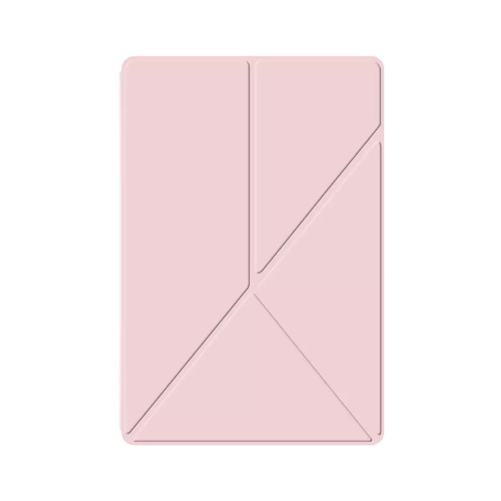 Husa de protectie compatibil cu Samsung pentru Galaxy Tab S11 Ultra Book Cover, Suport unghiular multi, Roz
