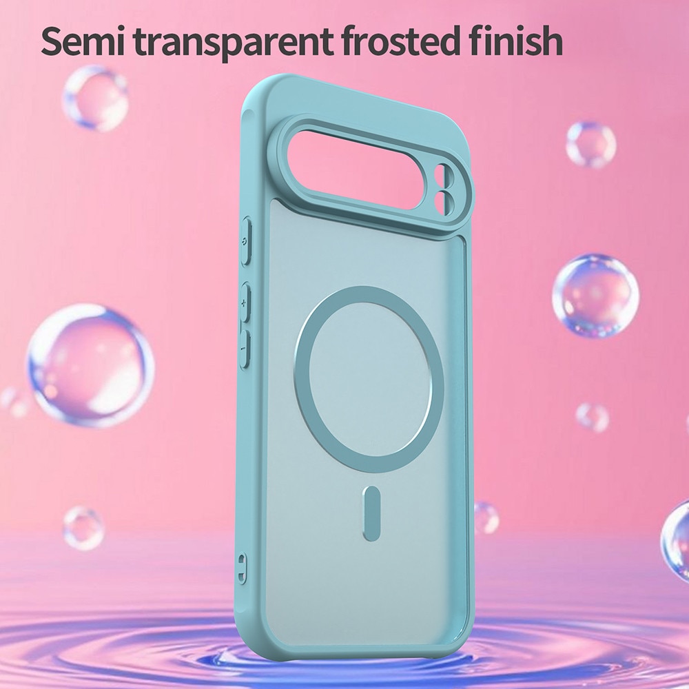 Husa pentru Google Pixel 10 Pro XL, SKYDDAR INNOVATION, HaloFrost MagSafe II, Antisoc, set cu sticker, Verde menta