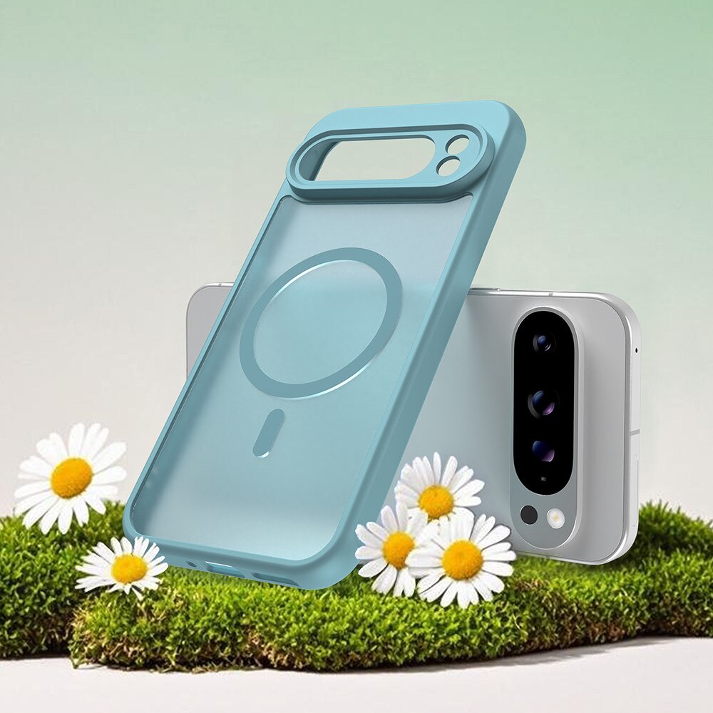 Husa pentru Google Pixel 10 Pro XL, SKYDDAR INNOVATION, HaloFrost MagSafe II, Antisoc, set cu sticker, Verde menta
