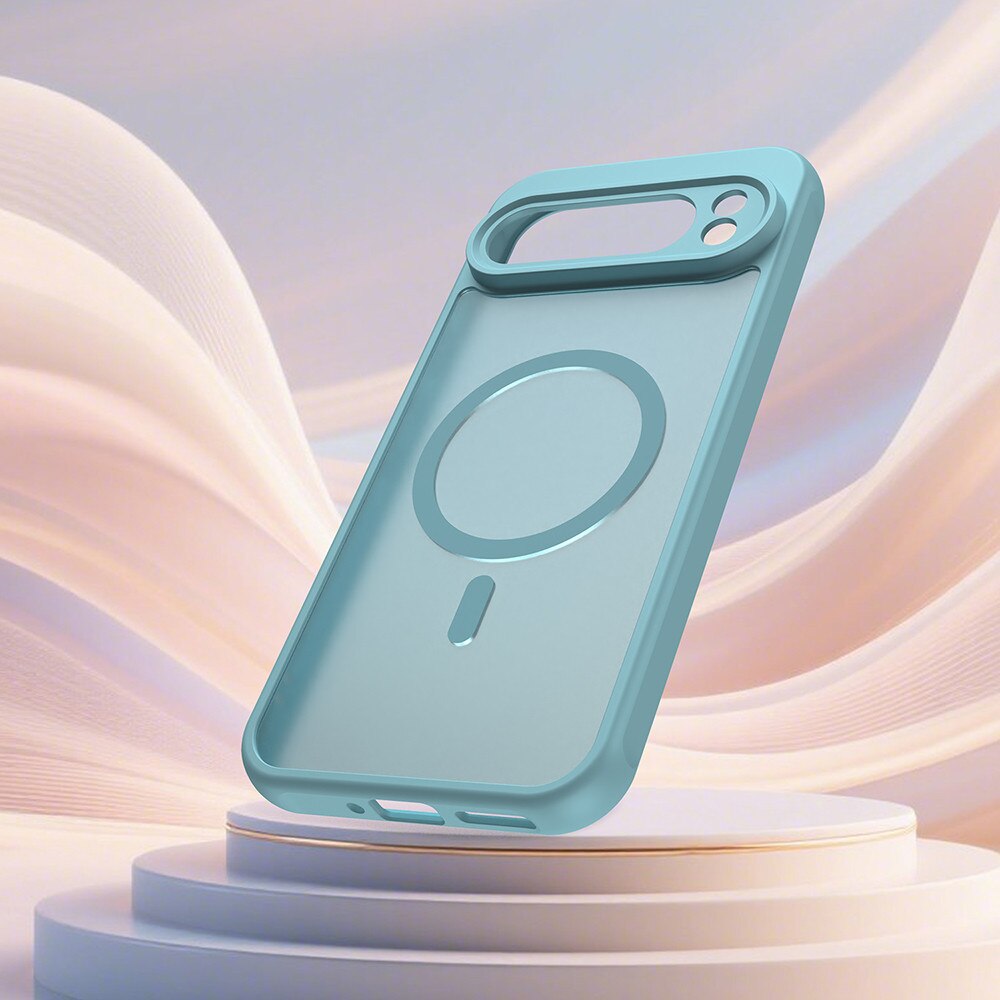 Husa pentru Google Pixel 10 Pro XL, SKYDDAR INNOVATION, HaloFrost MagSafe II, Antisoc, set cu sticker, Verde menta