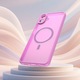 Husă pentru Samsung Galaxy A07, HaloFrost II, roz, protecție avansată, compatibilitate MagSafe