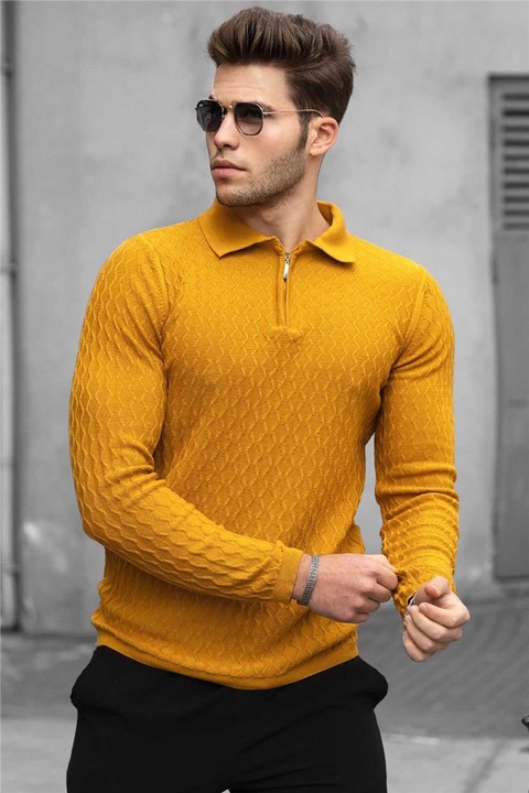 Férfi blúzok, Madmext, 290314, Mustár, M