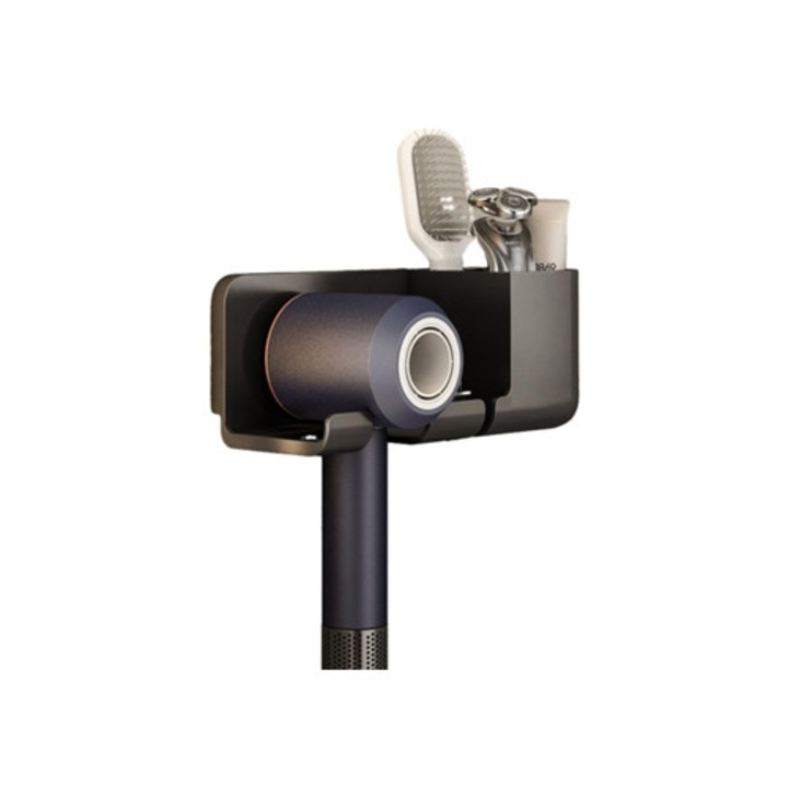 Suport pentru uscator de par montat pe perete, organizator multifunctional, NEVEANCE