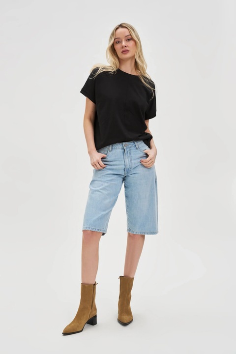 Дънкови шорти MOODO, светлосини, Светлосин