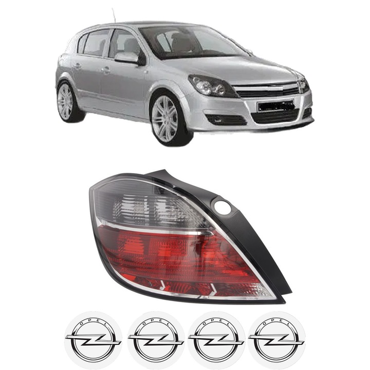 Lampa Stop Spate Stanga OPEL ASTRA H (A04) din 2004-2014, Auto, TYC, 4x Stickere auto cu OPEL