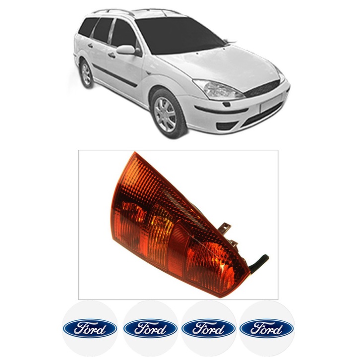 Lampa Stop Spate Stanga FORD FOCUS I Estate Van (DNW) din 1998-2005, Auto, DEPO, 4x Stickere auto cu FORD