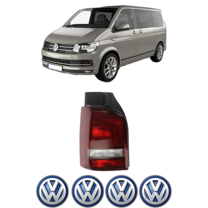Lampa Stop Spate Stanga Volkswagen TRANSPORTER T5 Bus (7HB, 7HJ, 7EB, 7EJ) din 2003-2015, Auto, TYC, 4x Stickere auto cu Volkswagen