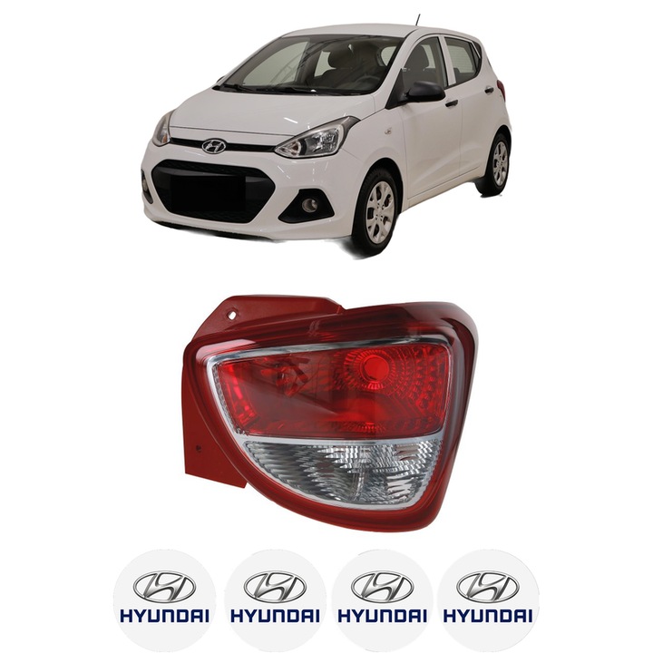 Lampa Stop Spate Dreapta HYUNDAI i10 II Saloon din 2015, Auto, TYC, 4x Stickere auto cu HYUNDAI
