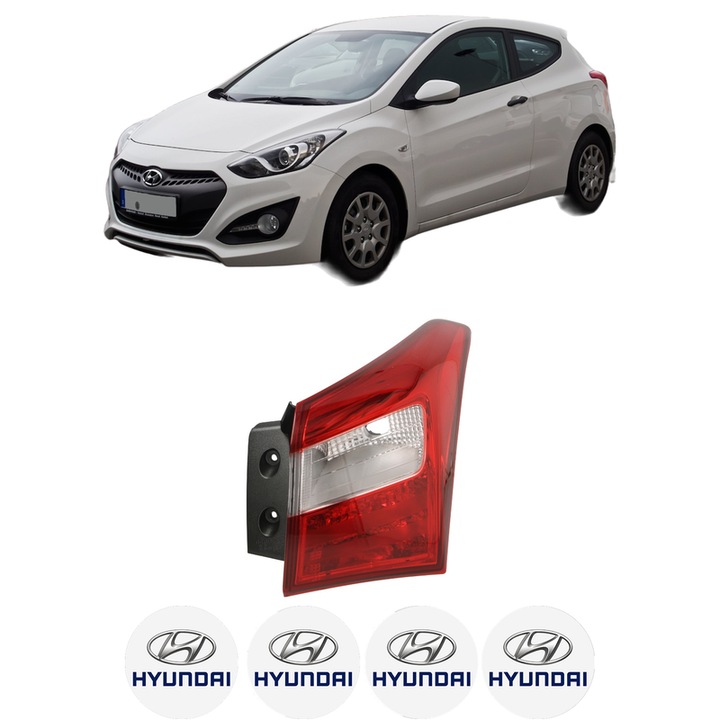 Lampa Stop Spate Dreapta HYUNDAI i30 Coupe din 2013-2017, Auto, DEPO, 4x Stickere auto cu HYUNDAI