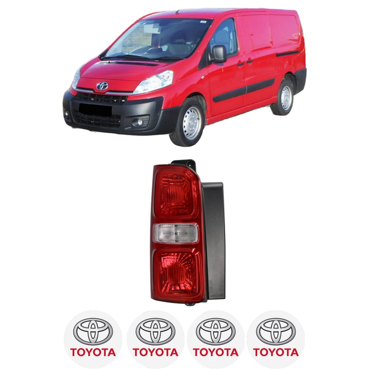 Lampa Stop Spate Stanga TOYOTA PROACE Van (MDX_) din 2013-2016, Auto, DEPO, 4x Stickere auto cu TOYOTA