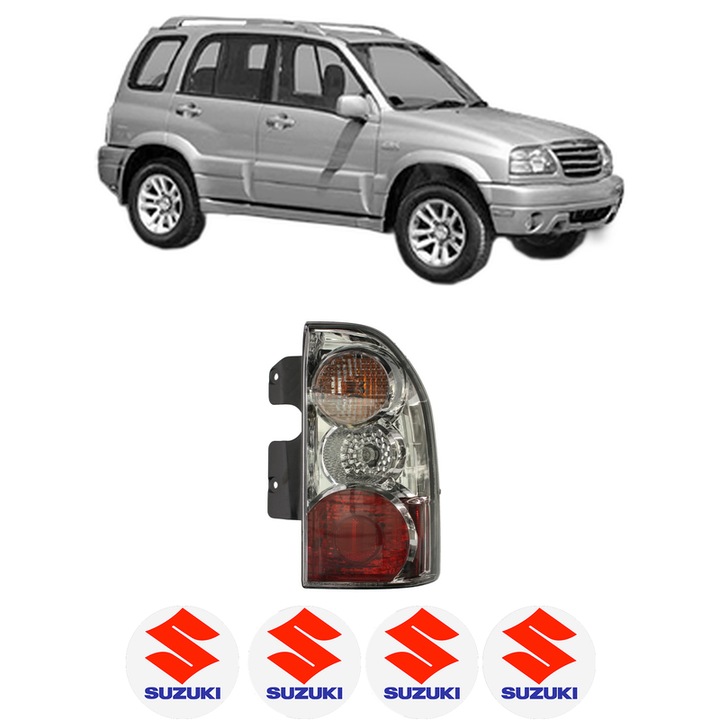 Lampa Stop Spate Dreapta SUZUKI GRAND VITARA I (FT, HT) din 1998-2005, Auto, DEPO, 4x Stickere auto cu SUZUKI