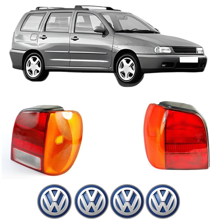 Set Stopuri Spate Stanga Dreapta Volkswagen POLO Variant (6V5) din 1997-2001, Auto, DEPO, 4x Stickere auto cu Volkswagen