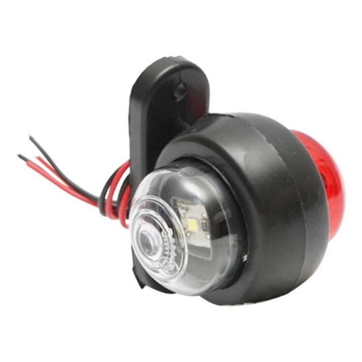 Lampa gabarit LED 12-24V lumina alb rosu