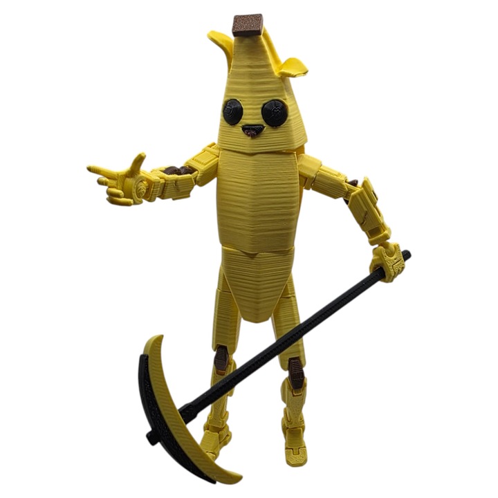 Peely Fortnite figura, kézi összeszerelés, 15,5 cm
