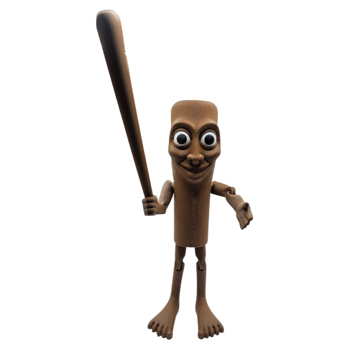 Figurina MoranQ Tung Tung Sahur, 19cm, többszínű, artikulált modell