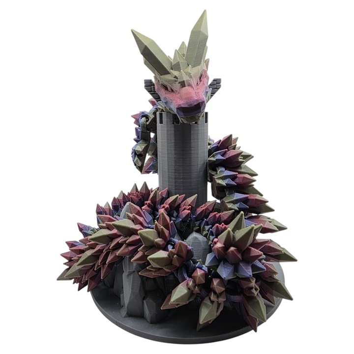 Фигурина Дракон Кристал, MoranQ, 32 см, многоцветен