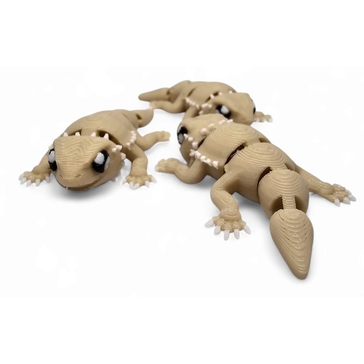 Figurina Jaszurka Szara, Mini Zoo, detalii realiste, 6x3x1cm