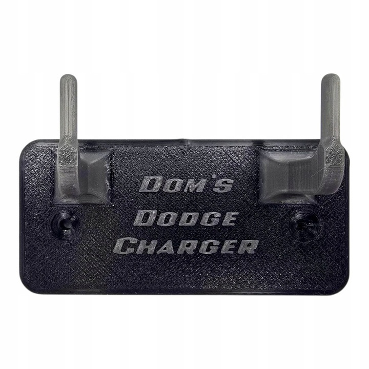 Suport pentru model LEGO Dom's Dodge Charger, MoranQ, negru, montare pe perete