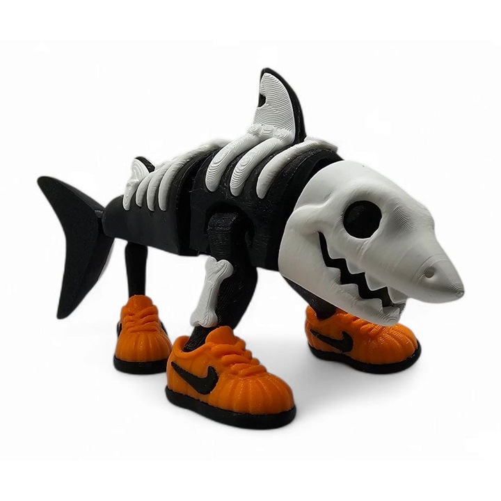 Фигурина за Хелоуин Tralalero tralala, MoranQ, 15 см, интензивно оцветена