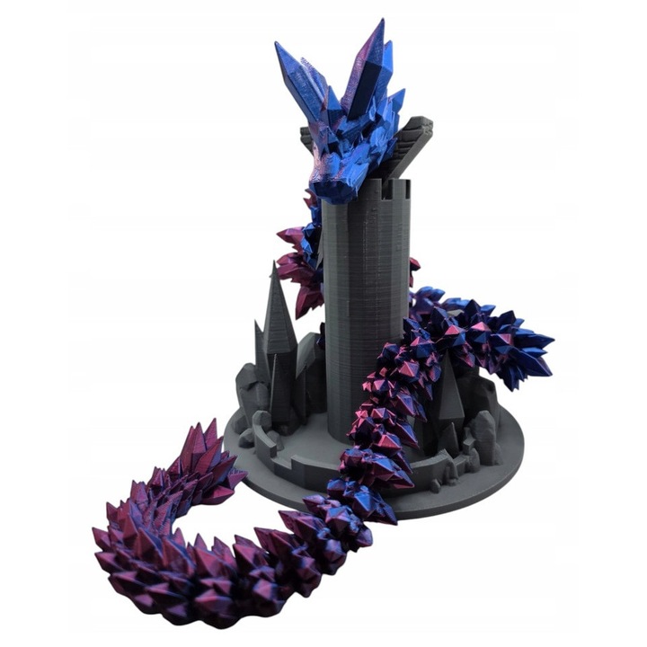 Дракон Кристал, 53 см, MoranQ, многоцветен